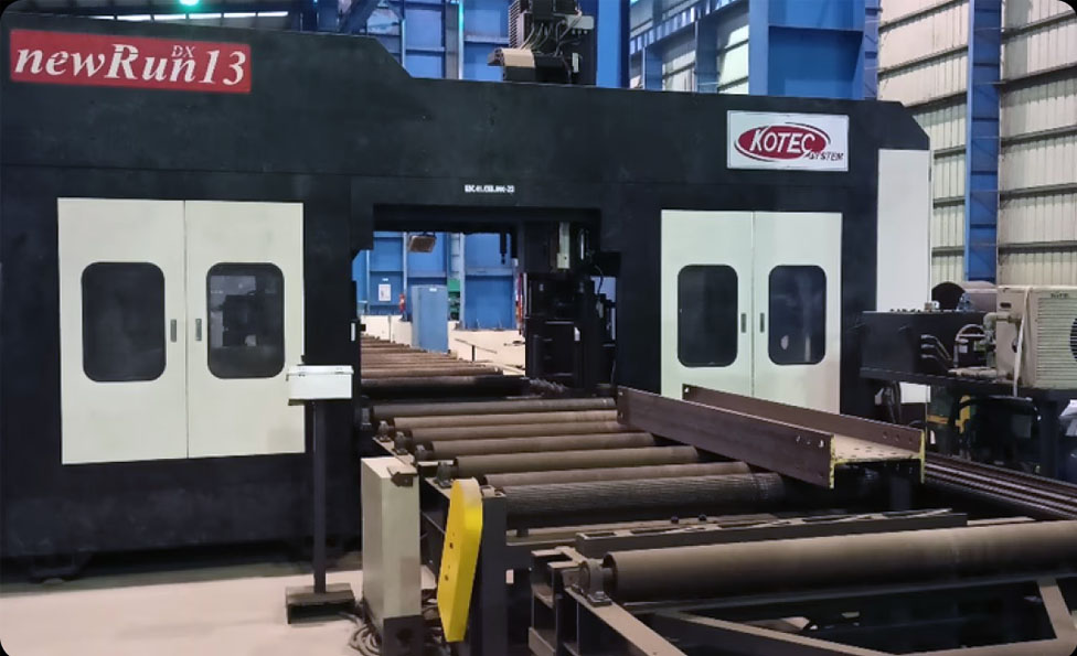 Fabrication cnc beam drilling line
